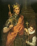 El Greco st. louis, king of france Spain oil painting artist